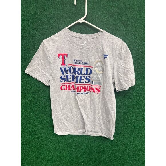 2023 Texas Rangers World Series Gray T-Shirt Sz Medium Unisex MLB - Picture 1 of 6